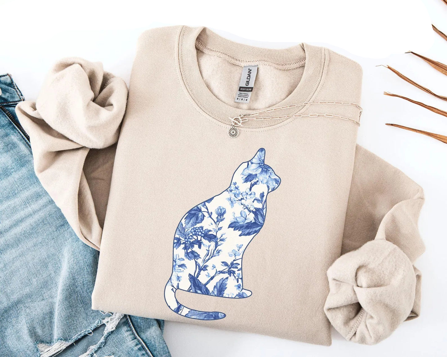Floral Cat Sweater