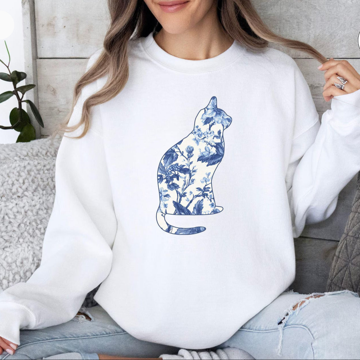 Floral Cat Sweater