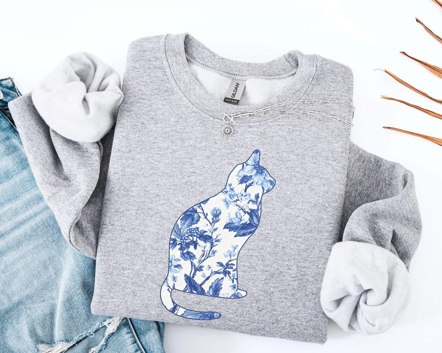 Floral Cat Sweater