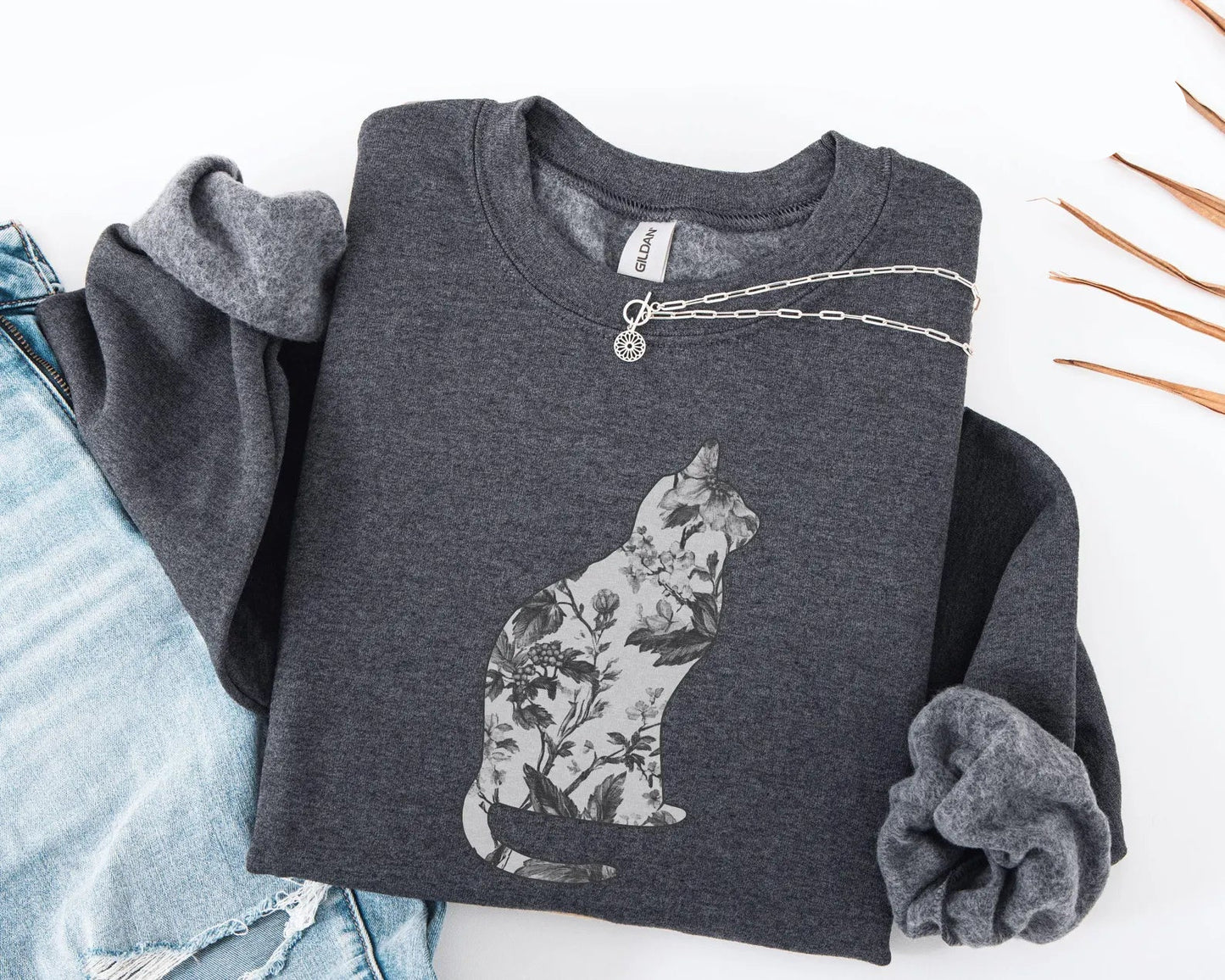 Floral Cat Sweater