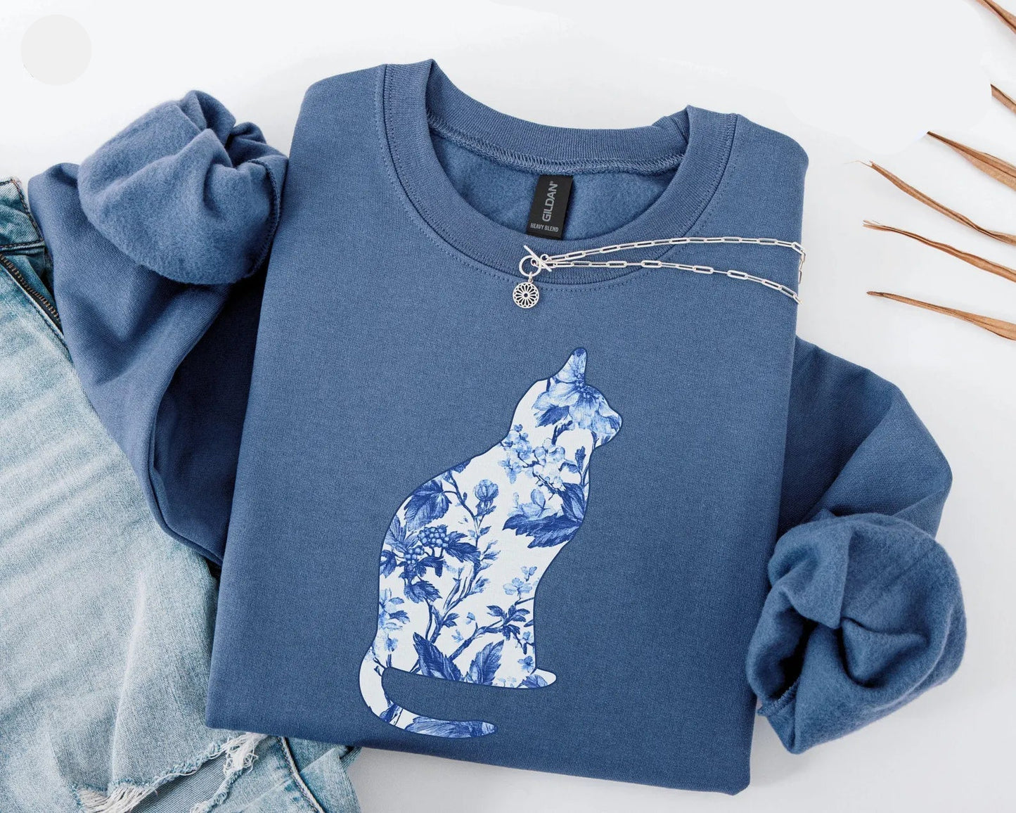 Floral Cat Sweater