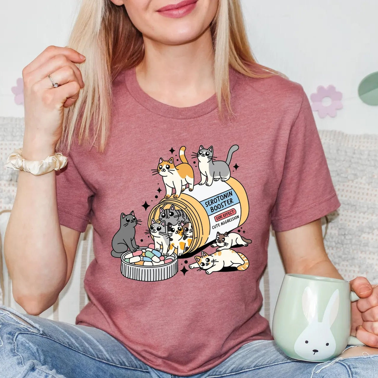 Cat Serotonin Tee