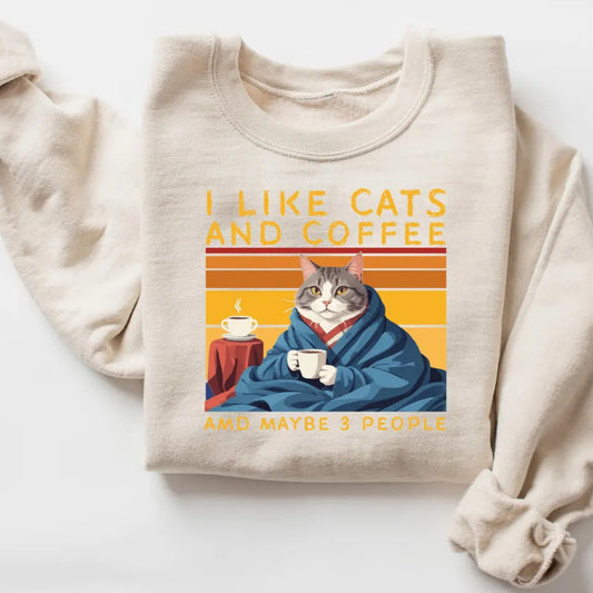 I Like Cats & Coffee Sweater