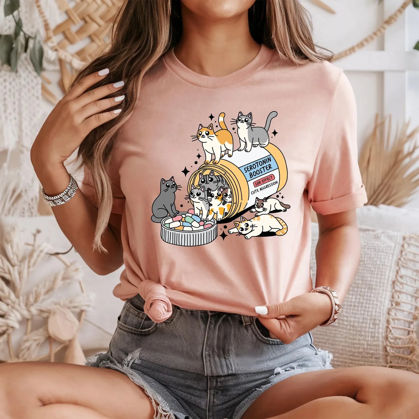 Cat Serotonin Tee