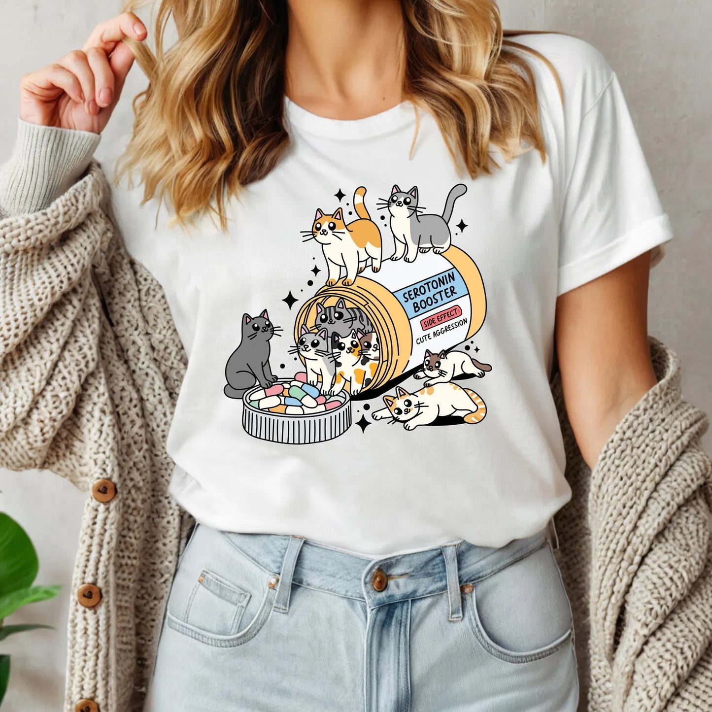 Cat Serotonin Tee