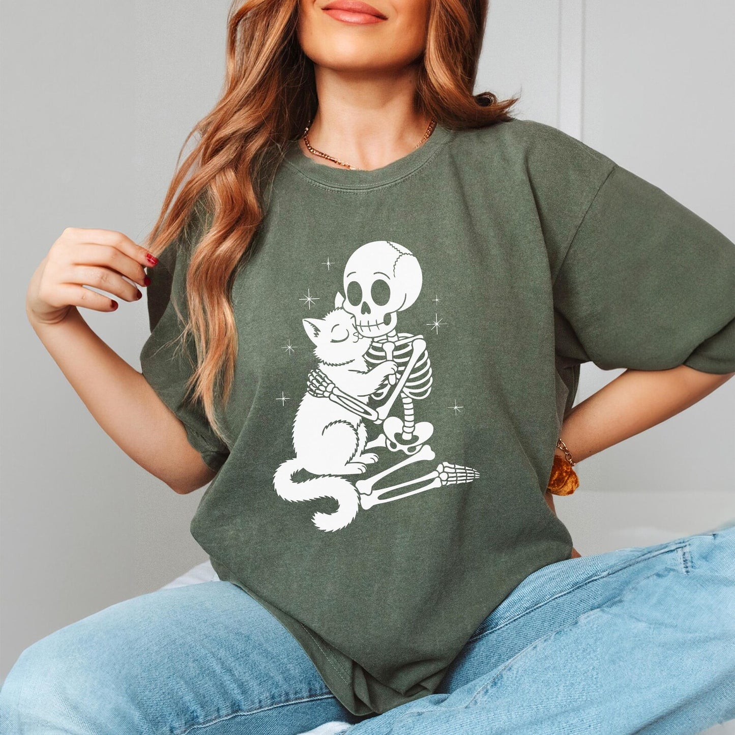 Cat Skeleton Tee