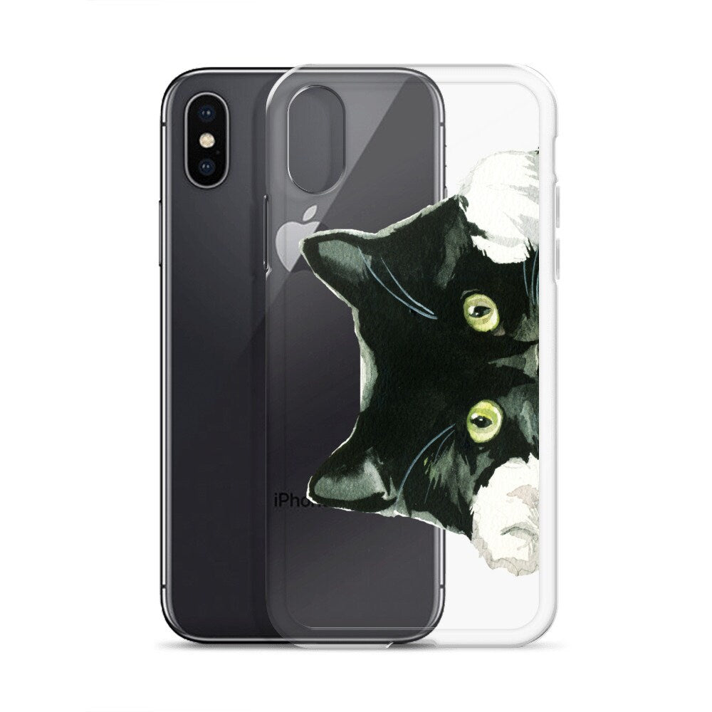 Cute Peeking Cat Phone Case