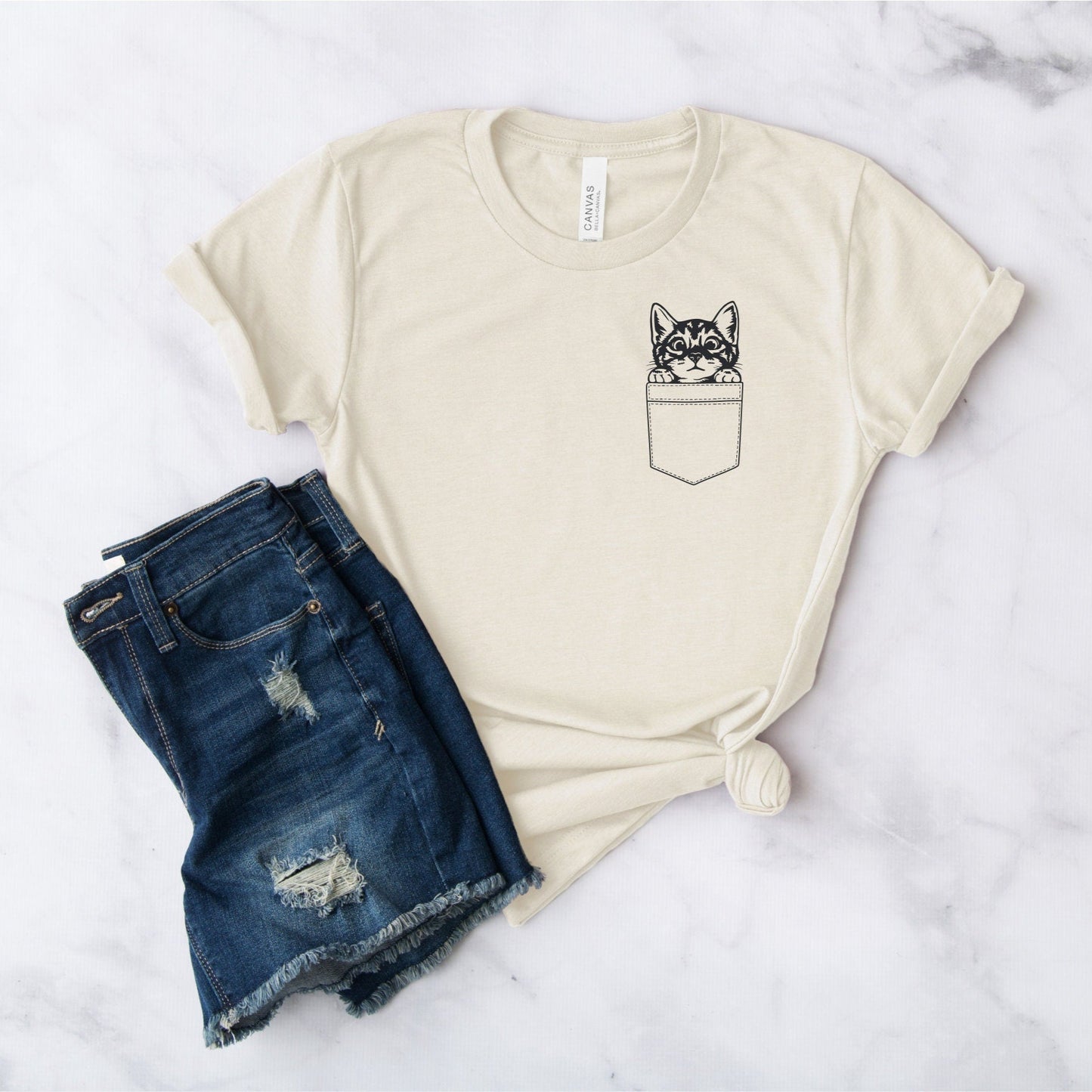 Cat Pocket Tee