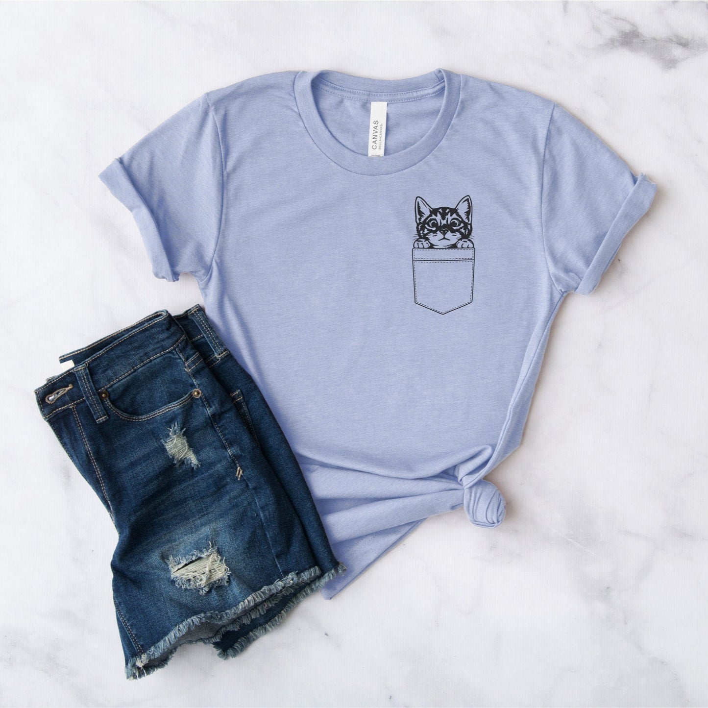 Cat Pocket Tee