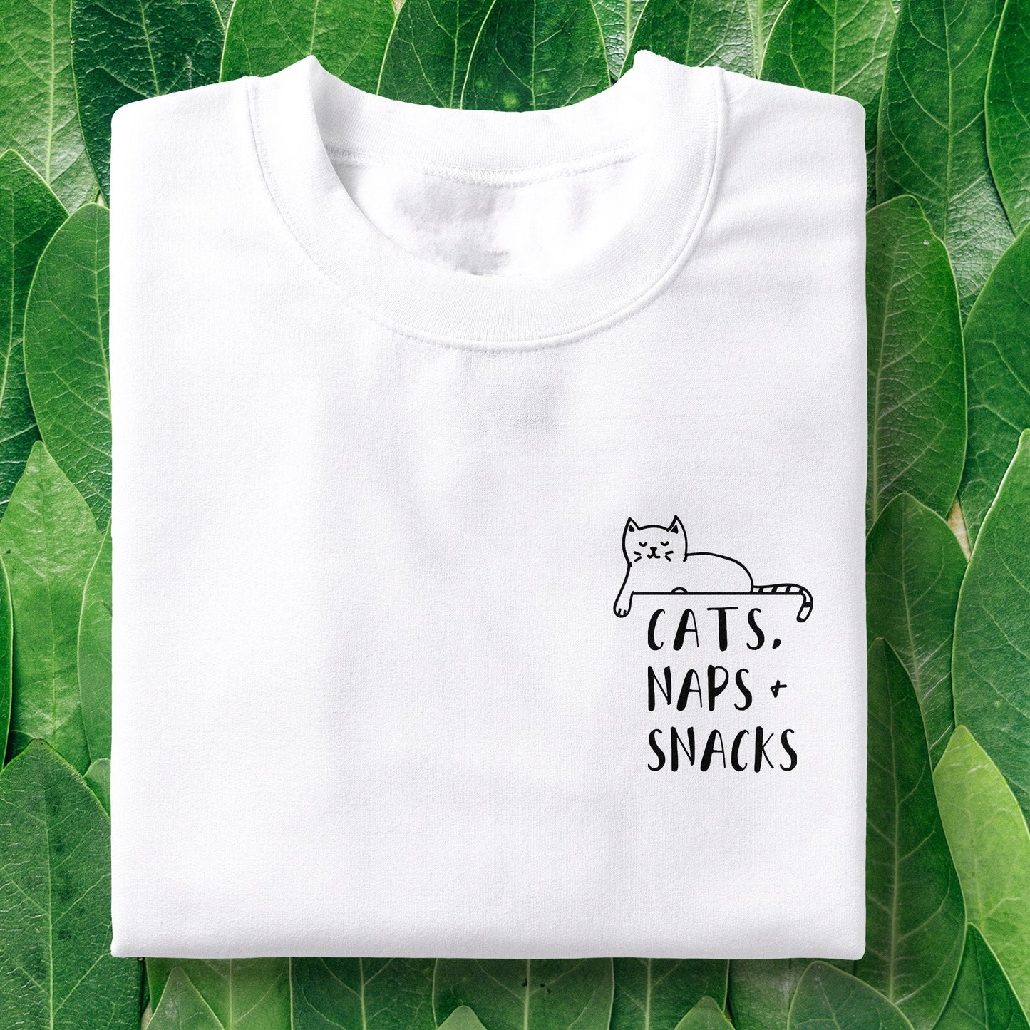 Cats Naps Snacks Tee V5
