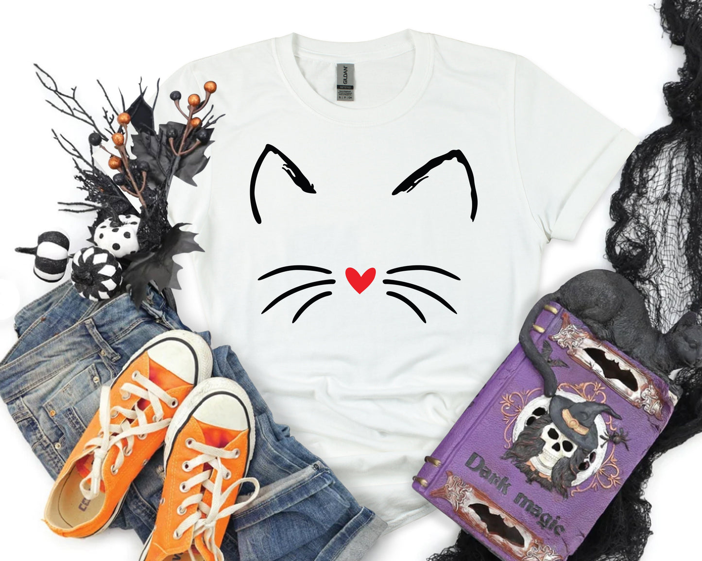 Cute Cat Halloween Tee