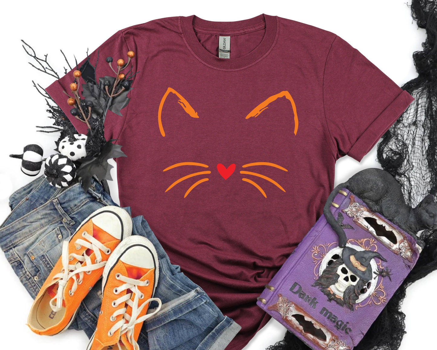 Cute Cat Halloween Tee