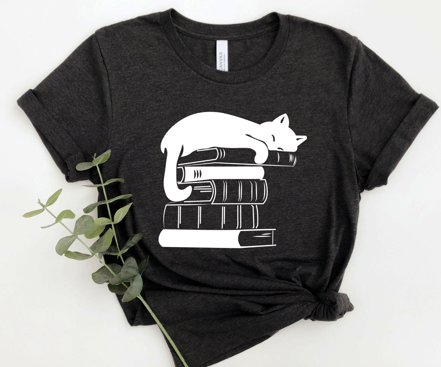 Cat Book Tee V5
