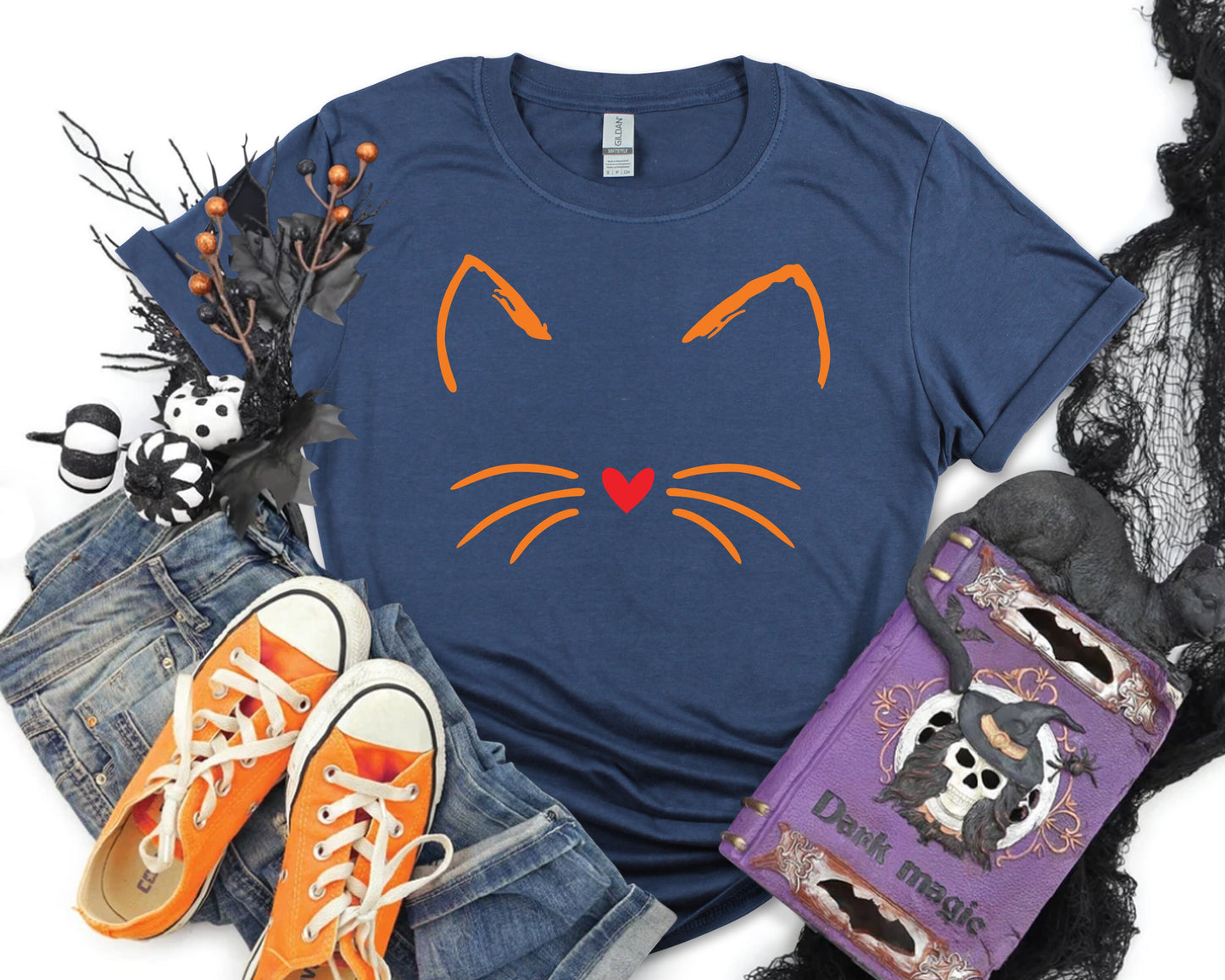 Cute Cat Halloween Tee