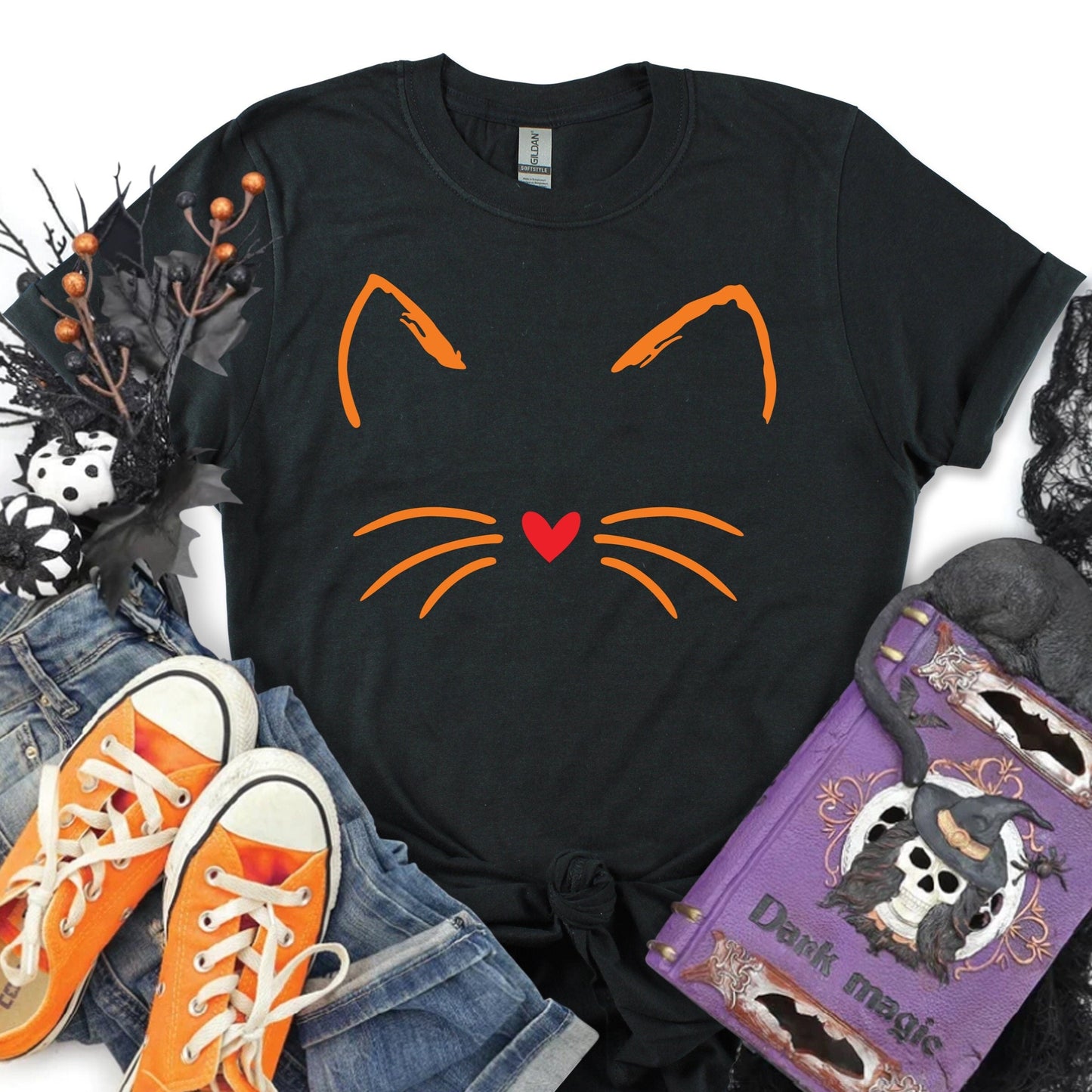 Cute Cat Halloween Tee