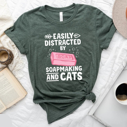 Easily Distracted Tee Cat