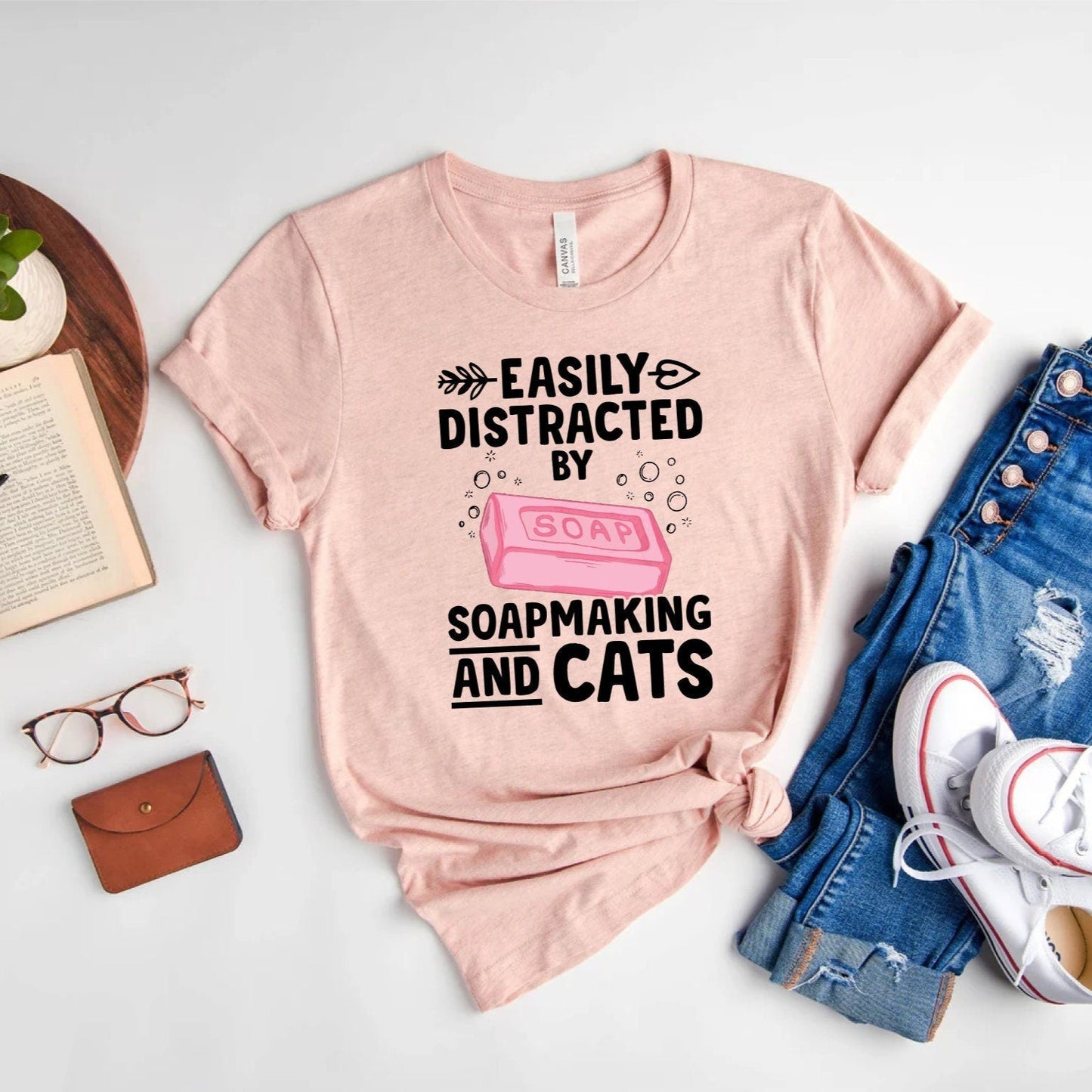 Easily Distracted Tee Cat