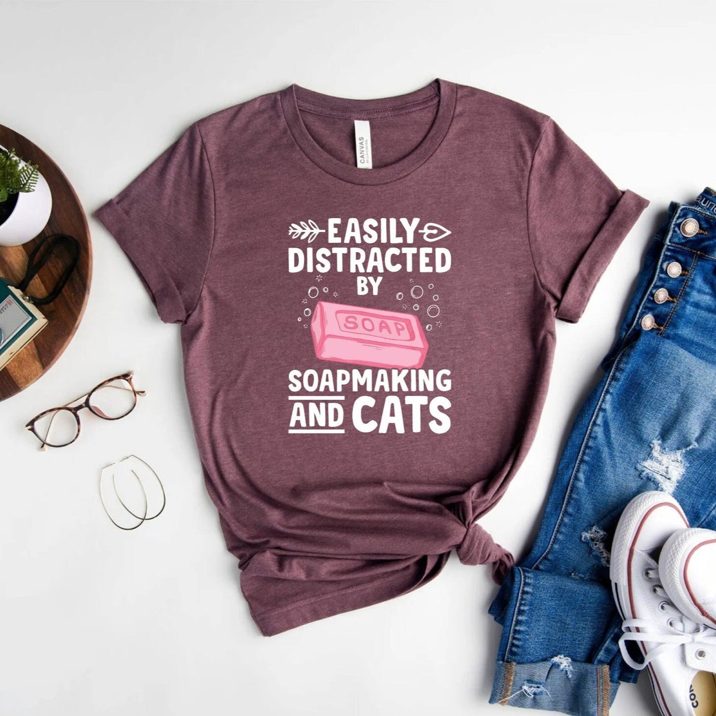 Easily Distracted Tee Cat