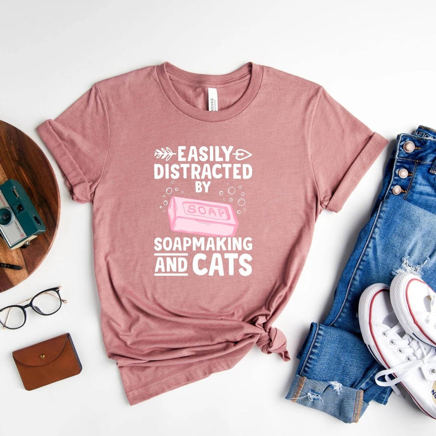 Easily Distracted Tee Cat