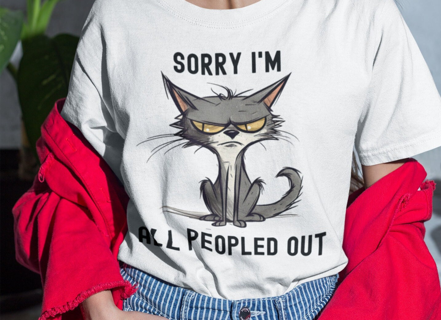 Sarcasm Cat Tee V2