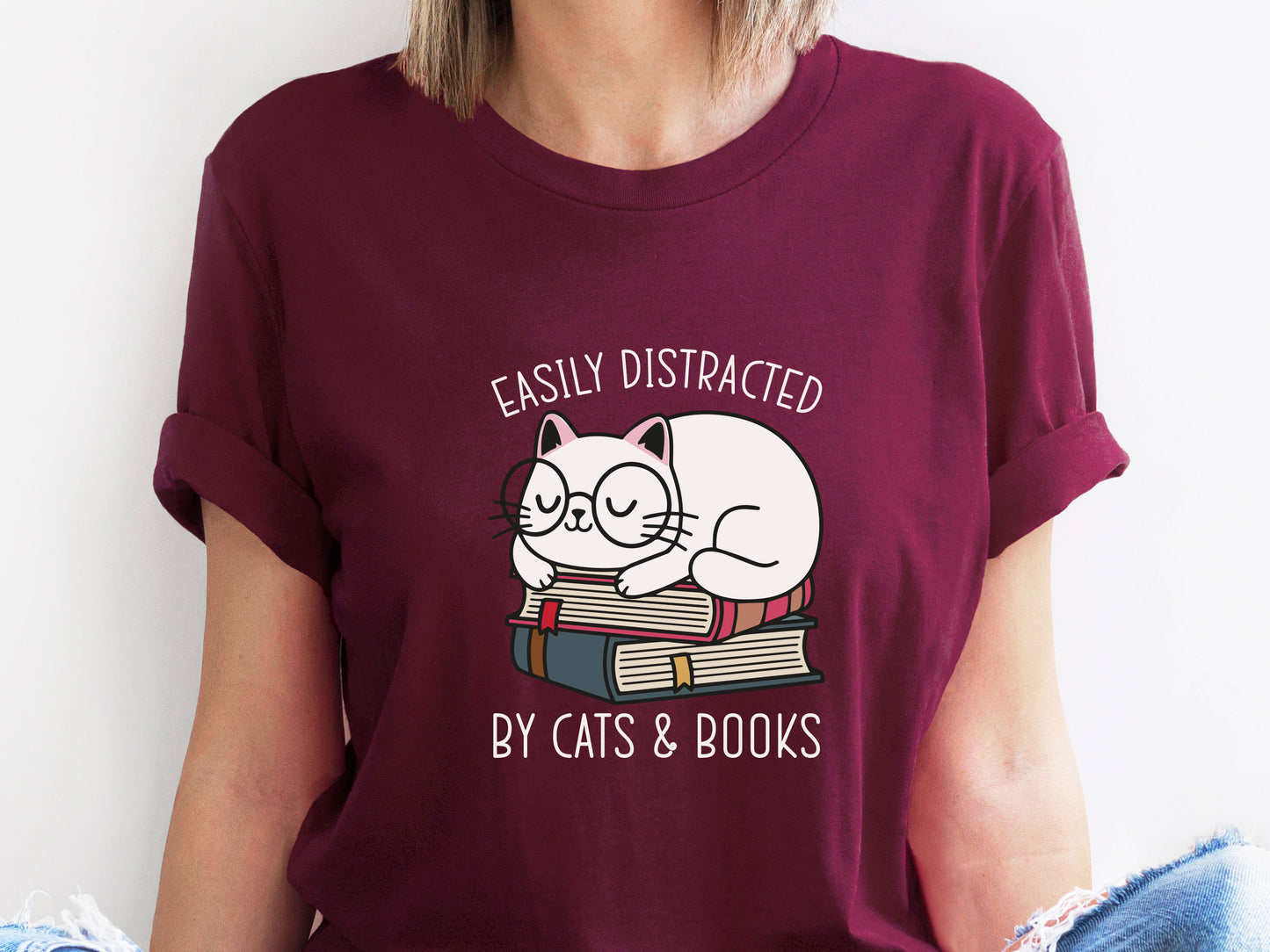 Cat's & Books Tee