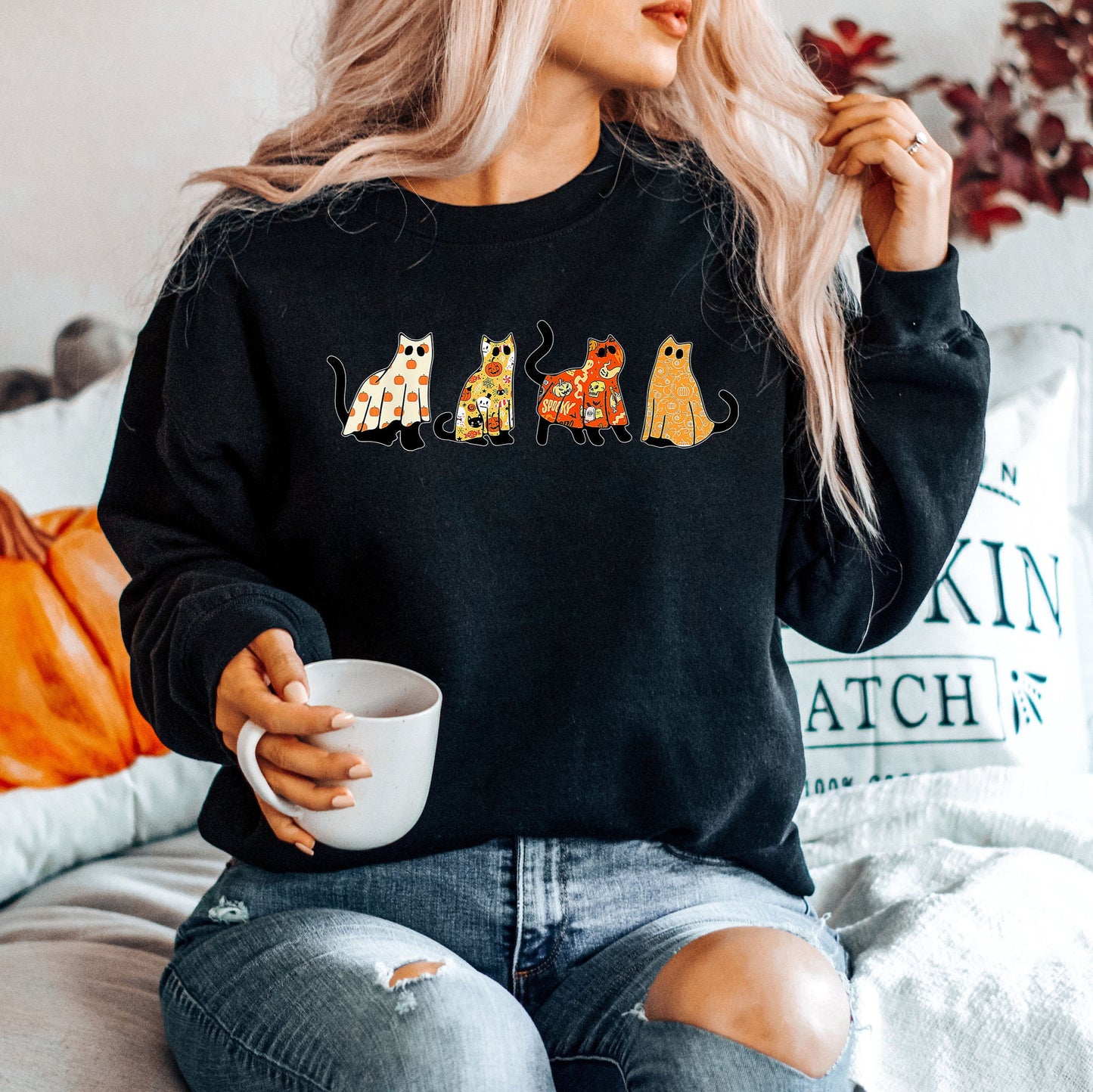 Ghost Cats Sweater