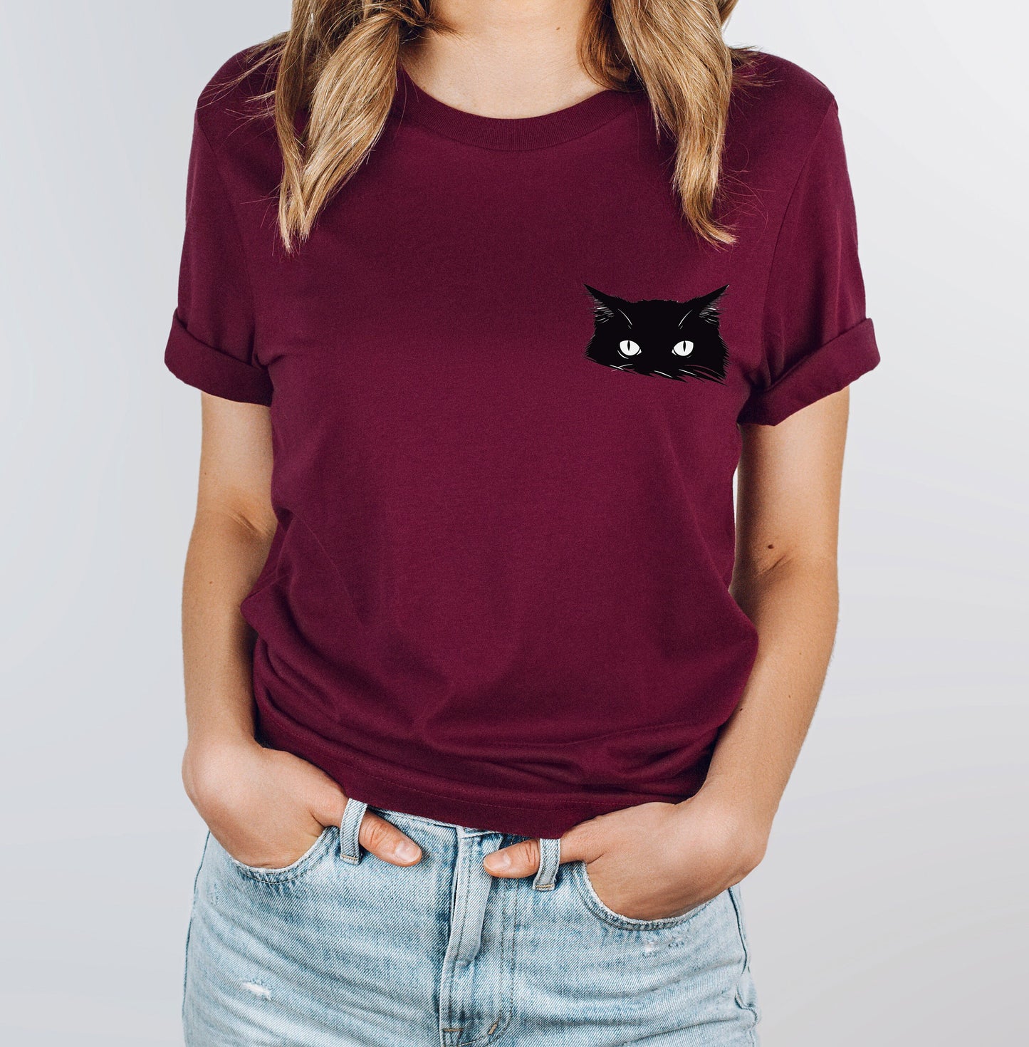 Peeking Cat Tee