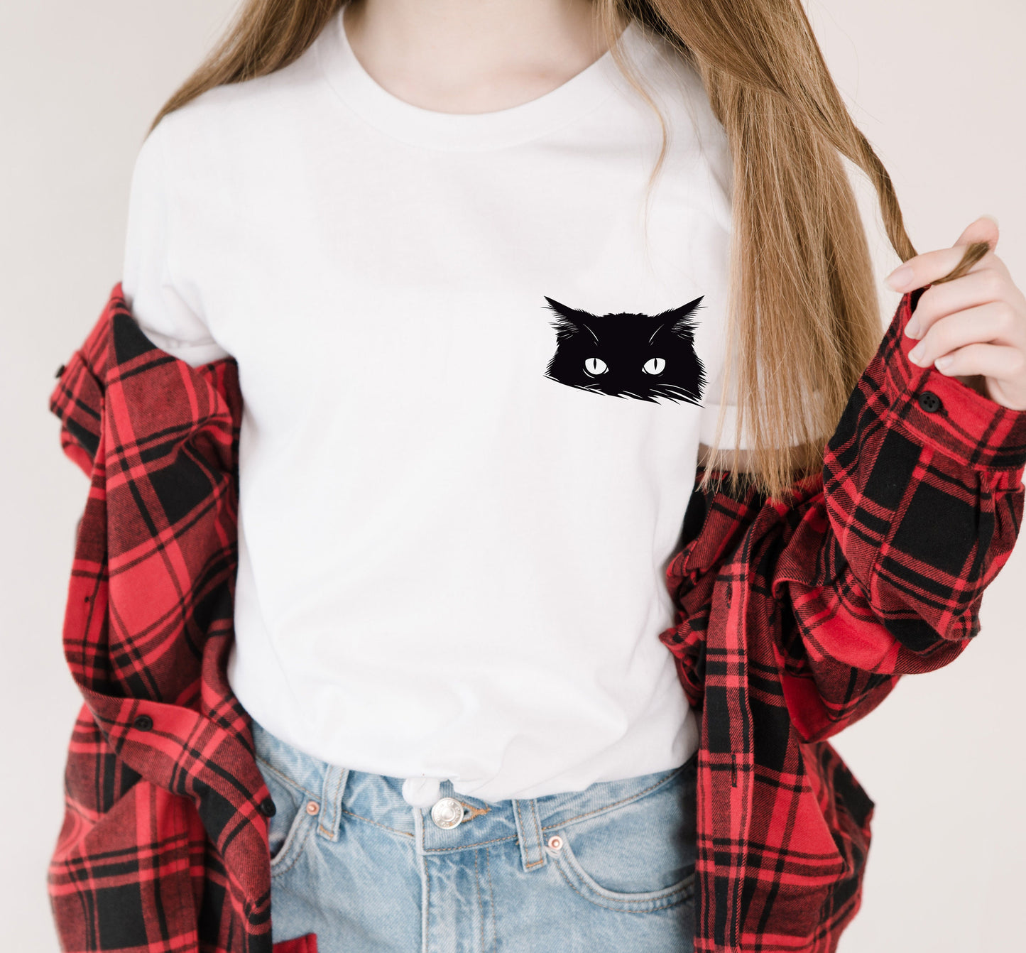 Peeking Cat Tee