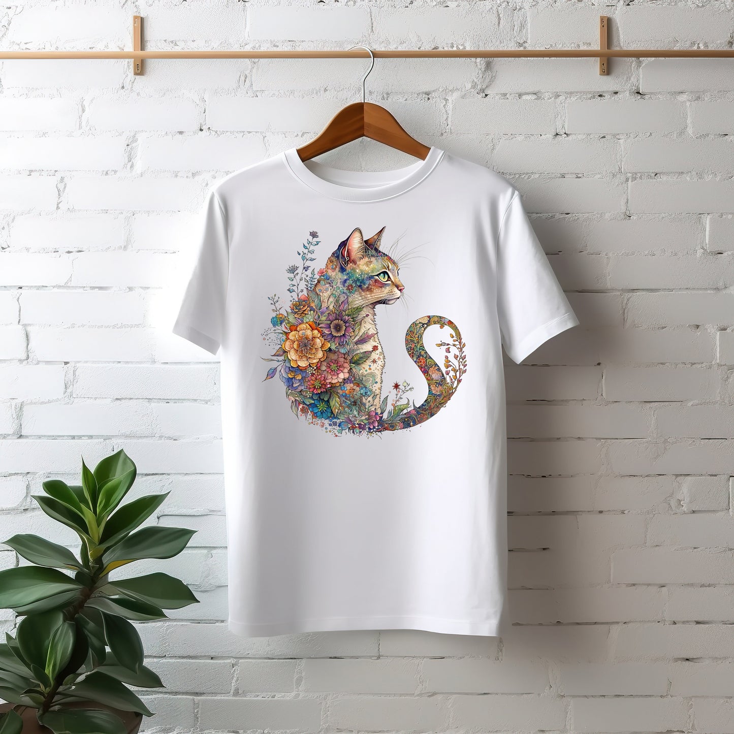 The Floral Cat Tee