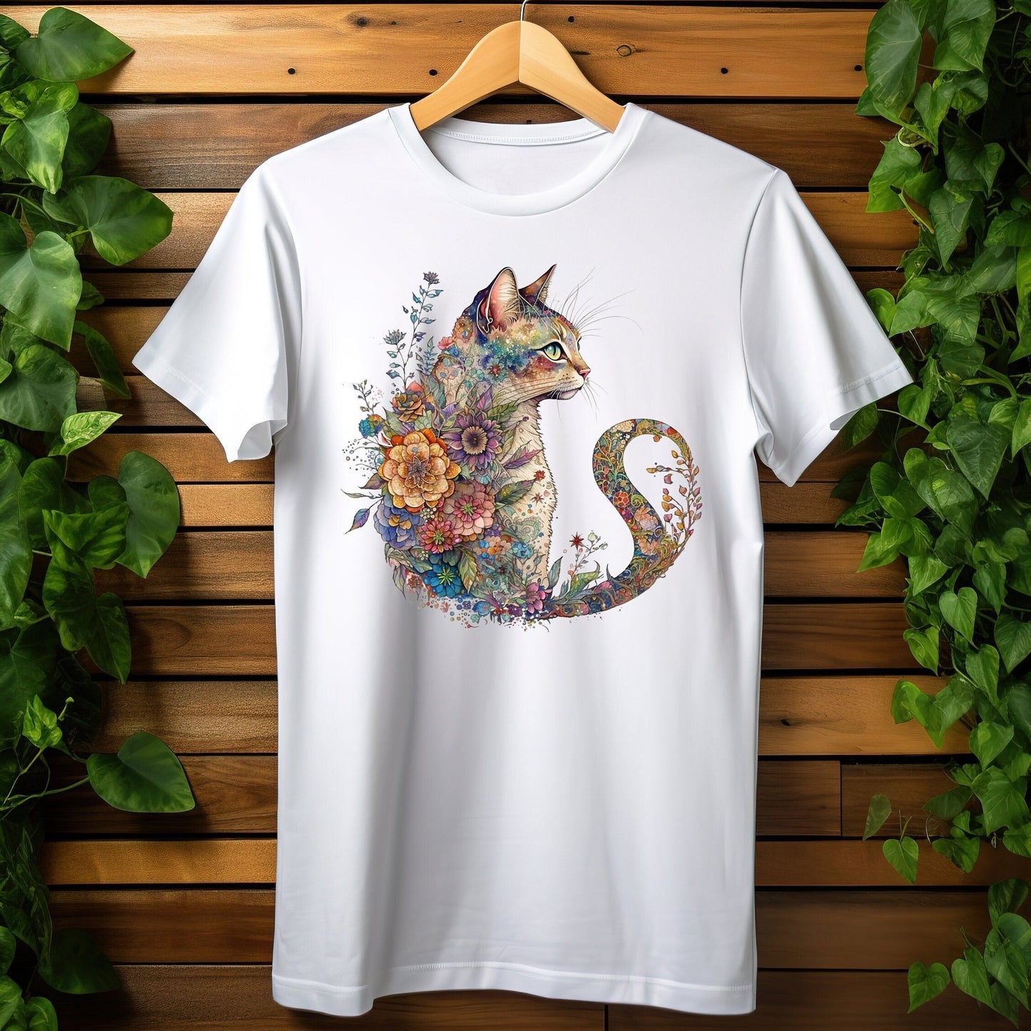 The Floral Cat Tee
