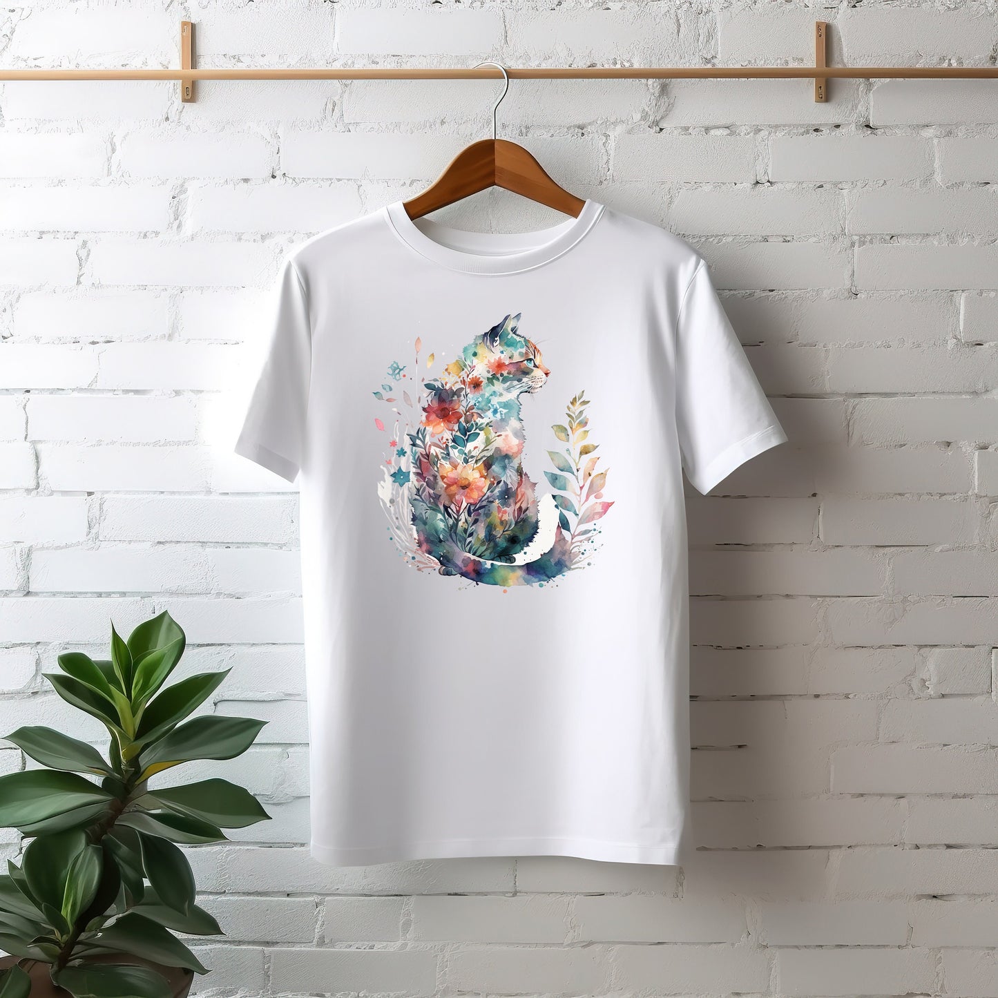 Floral Cat Mom Tee V2