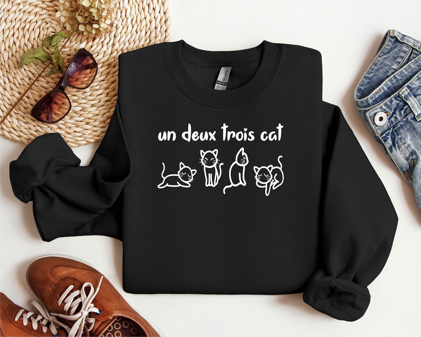Un Deux Trois Cat Sweater V5