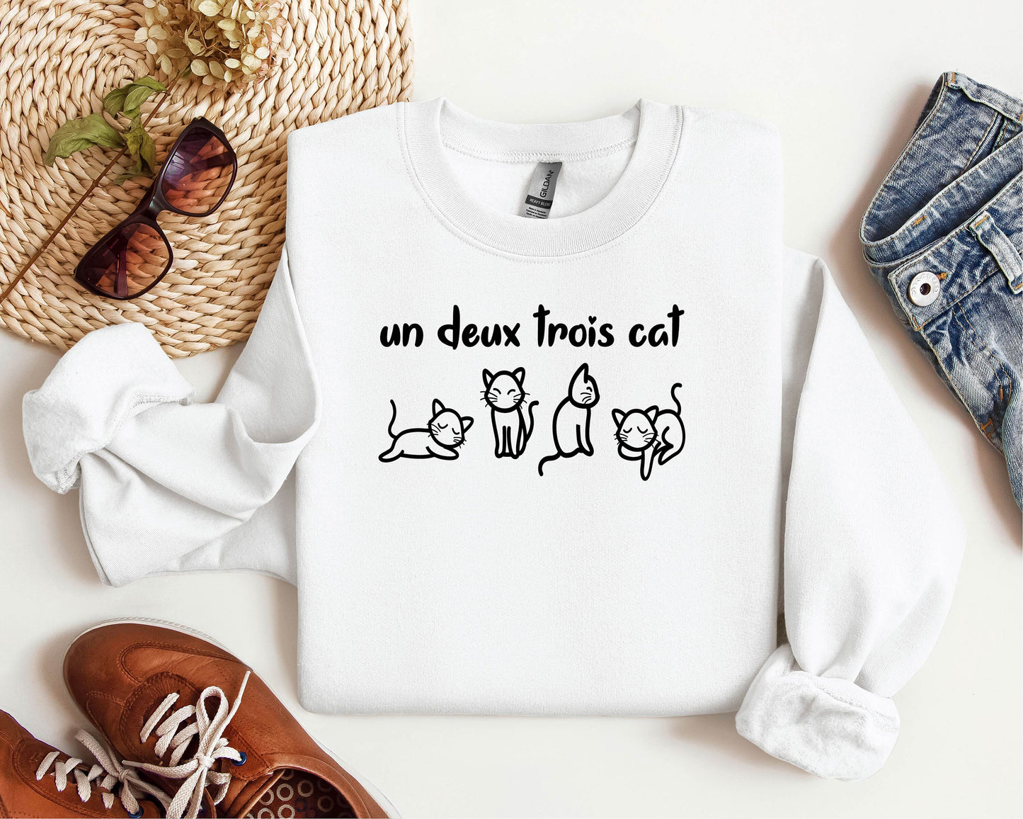 Un Deux Trois Cat Sweater V17
