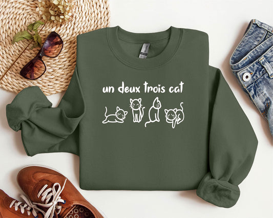 Un Deux Trois Cat Sweater V7