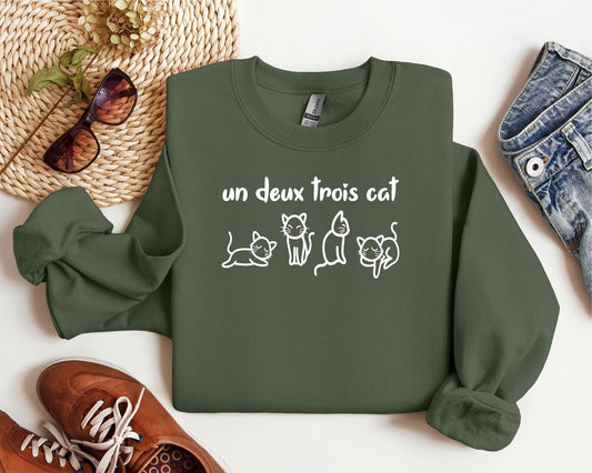 Un Deux Trois Cat Sweater V17