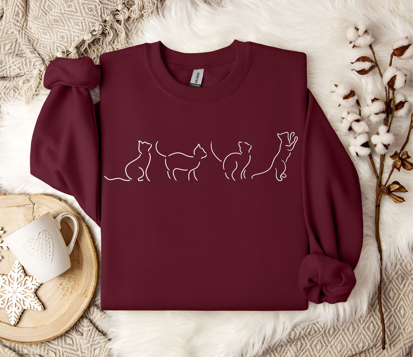 The Cat Outline Sweater