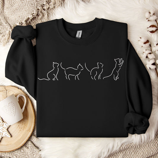 The Cat Outline Sweater