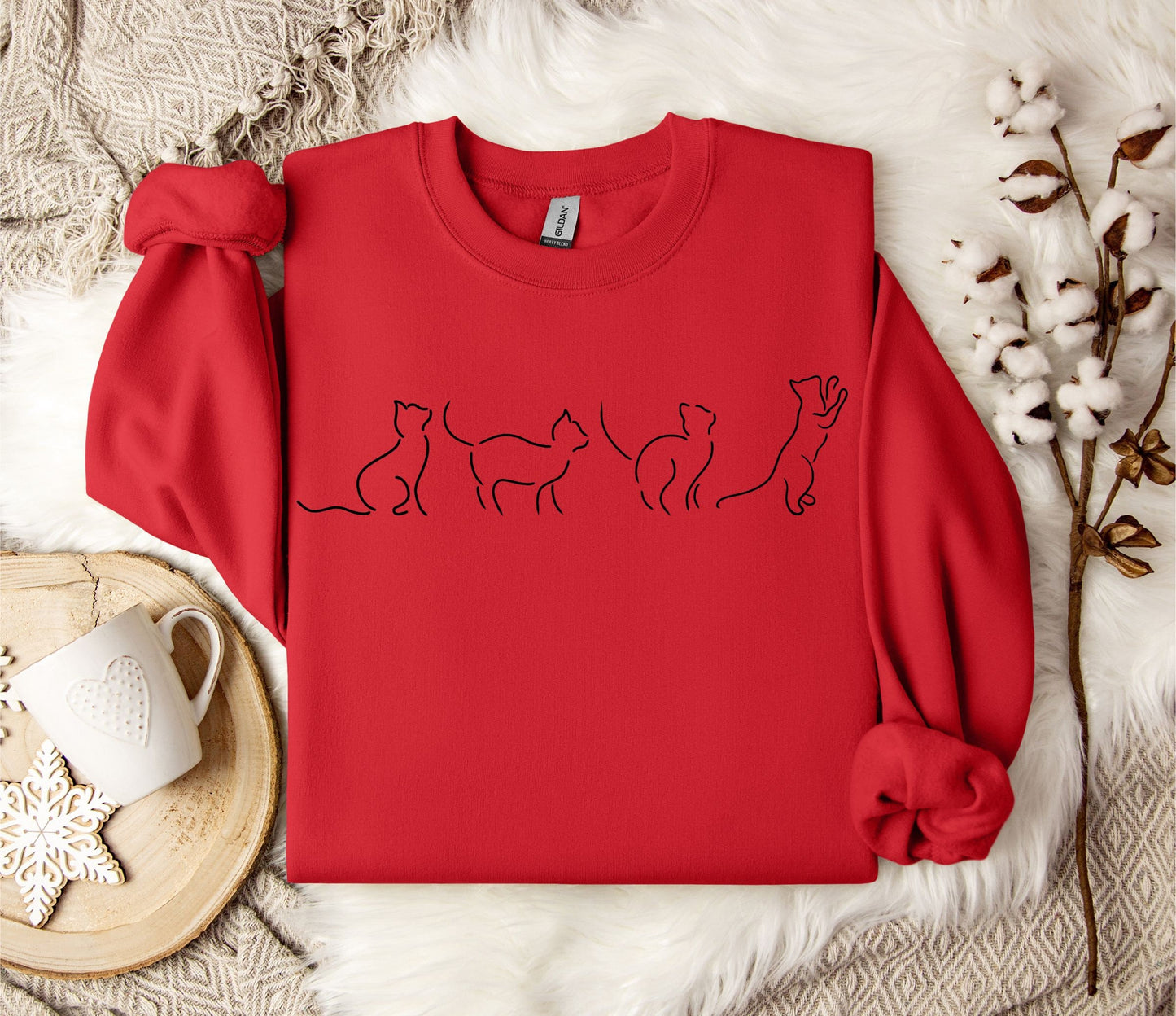 The Cat Outline Sweater