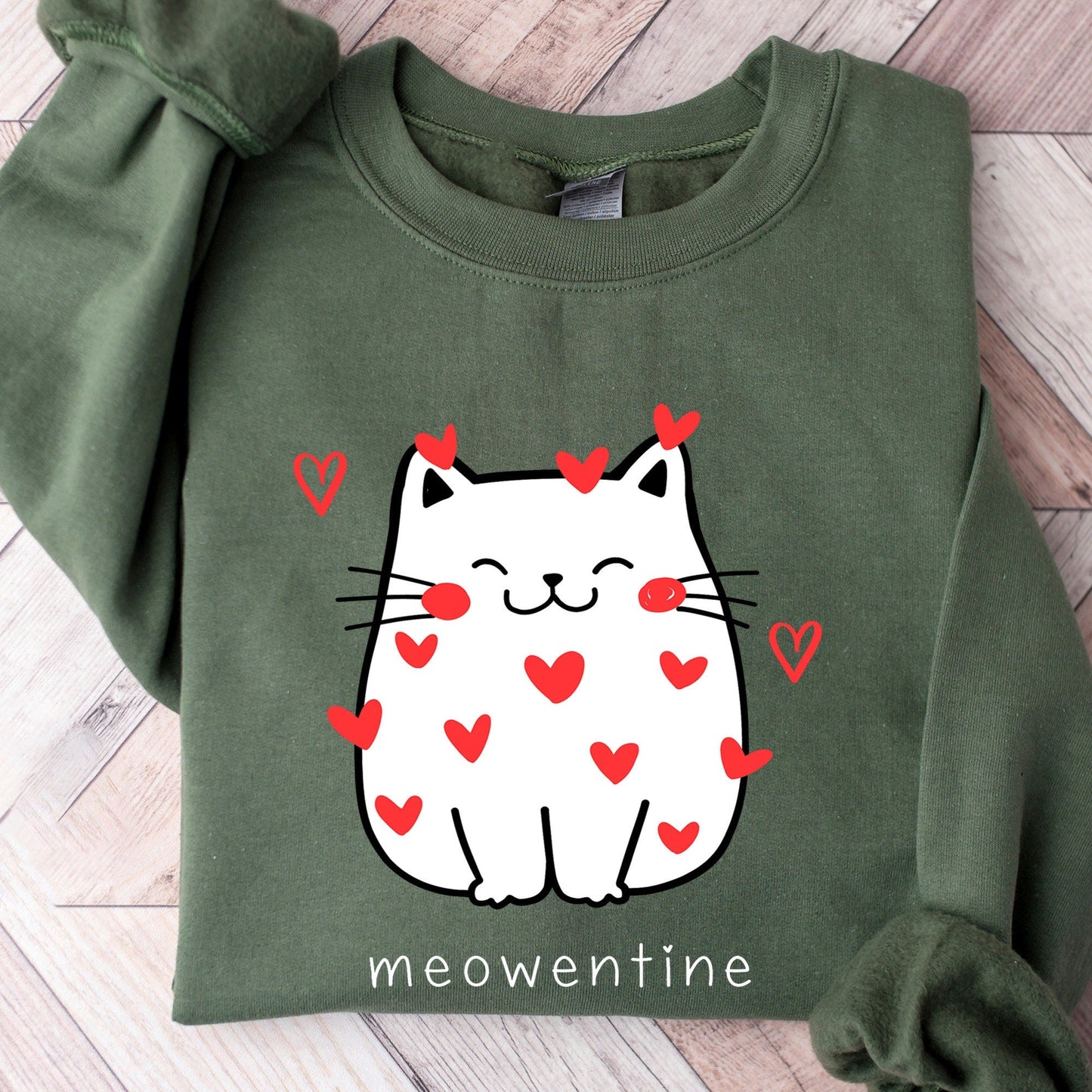 Cute Cat Valentine Sweatshirt V5
