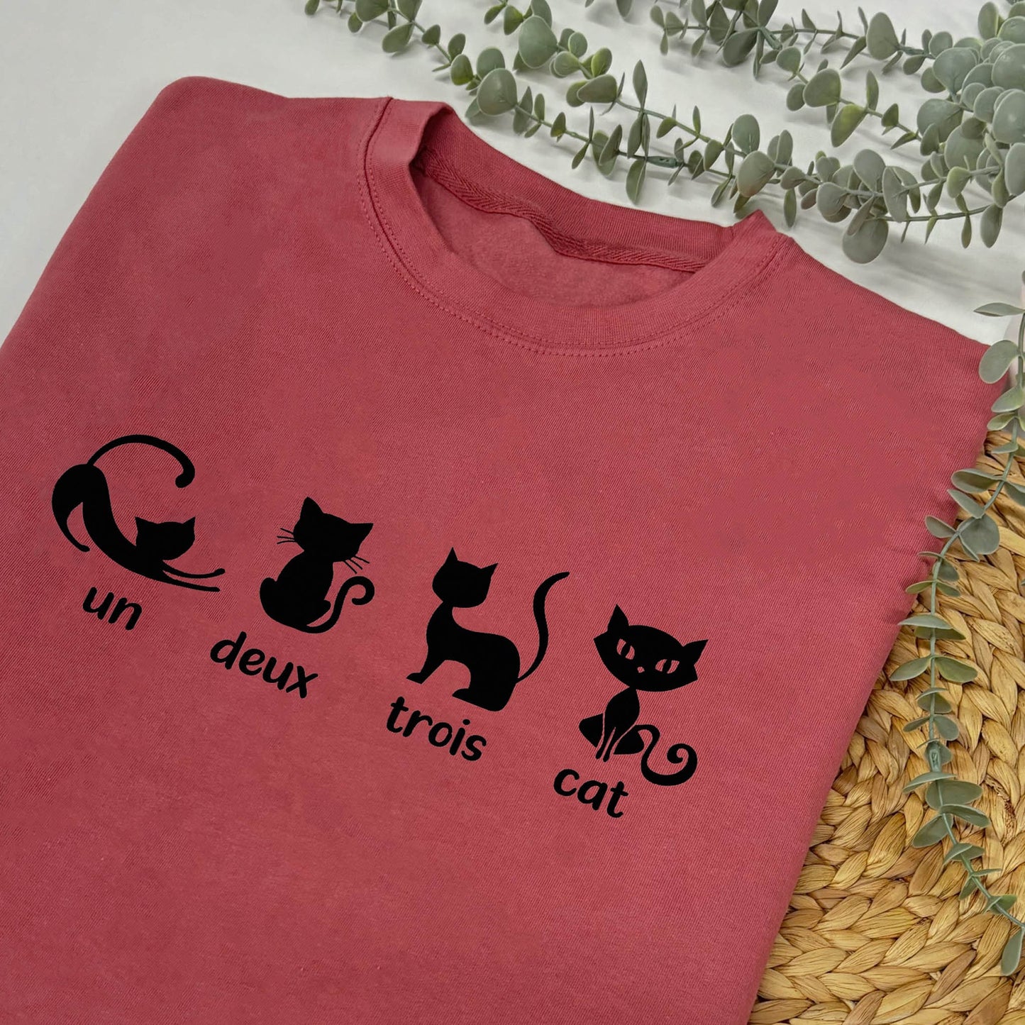 Un Deux Trois Cat Sweater New