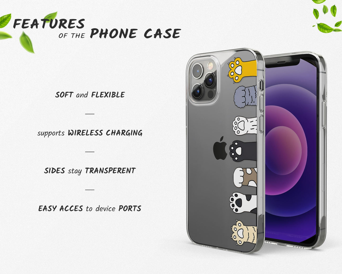 Cute Cat Paw Phone Case