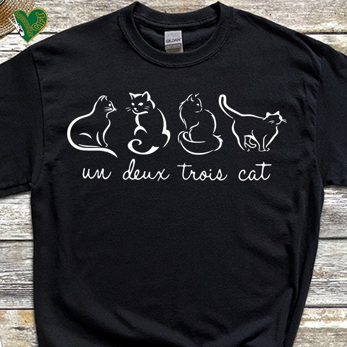 Un Deux Trois Cat Tee V17