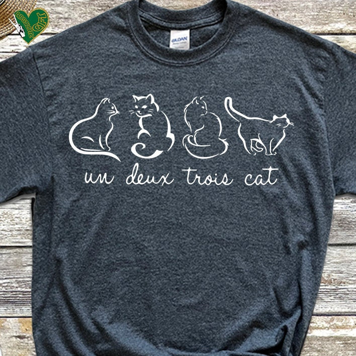 Un Deux Trois Cat Tee V17