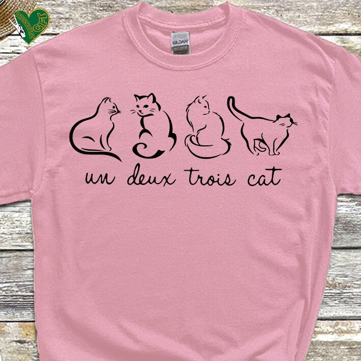 Un Deux Trois Cat Tee V17
