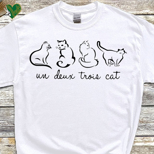 Un Deux Trois Cat Tee V17