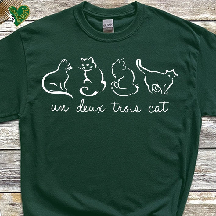 Un Deux Trois Cat Tee V17