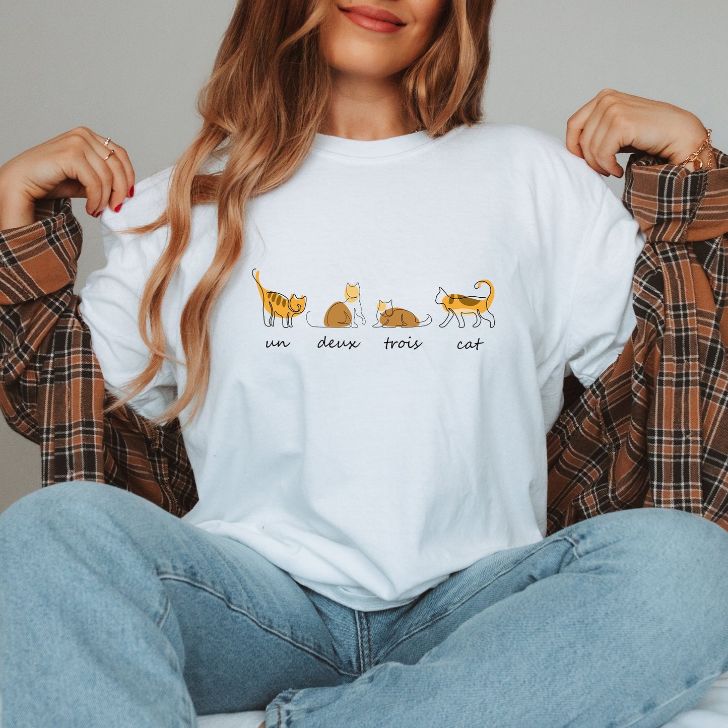 Un Deux Trois Cat Tee V20