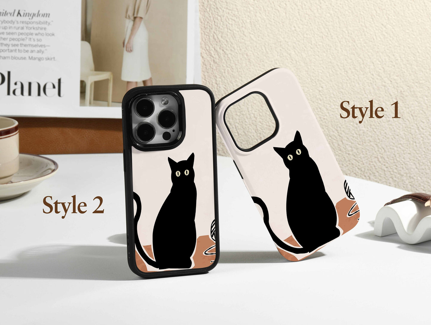 Black Cat Phone Case V2