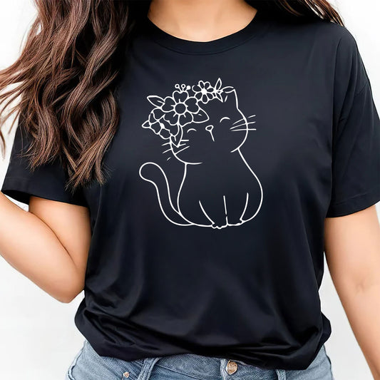 Floral Cat Tee New V2