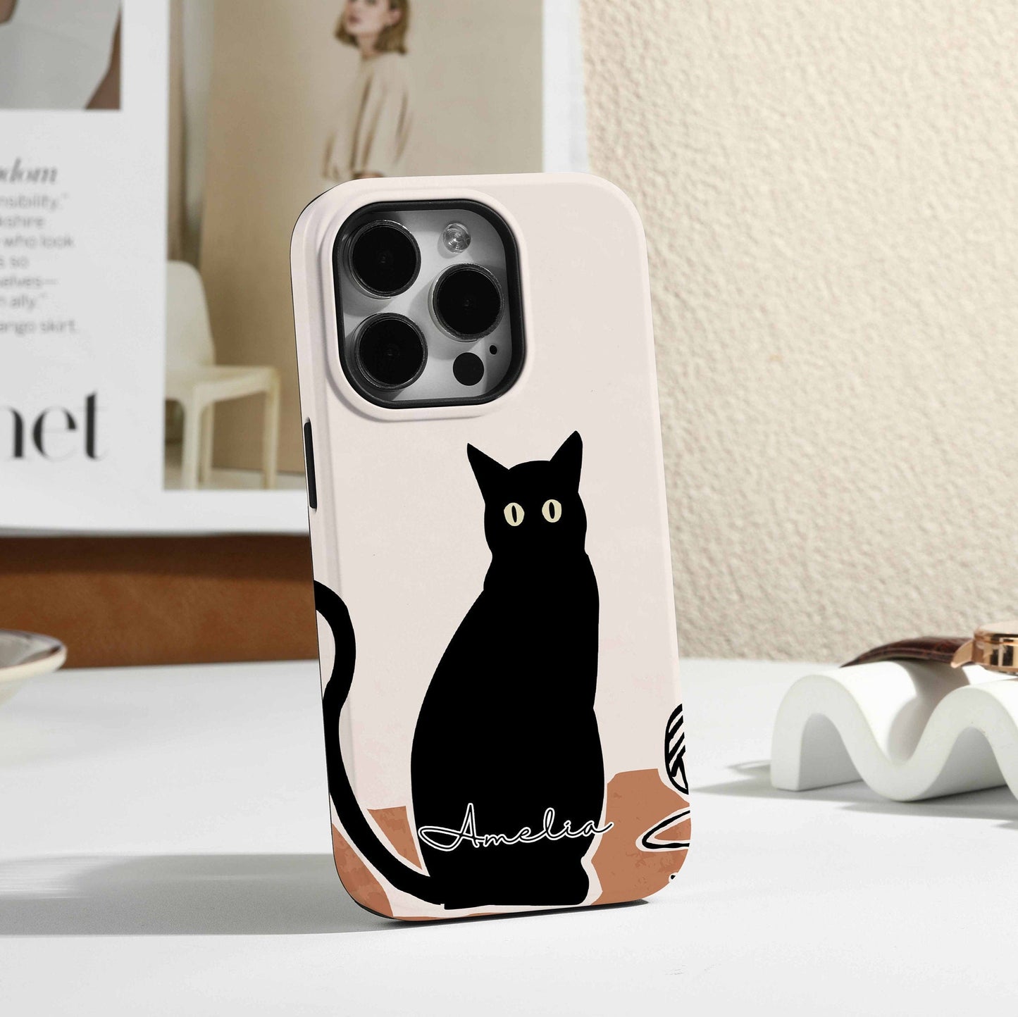 Black Cat Phone Case V2